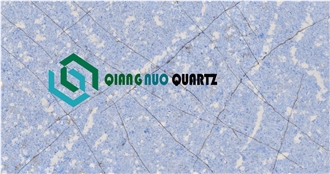 Blue Dreamy Calacatta Polishing Artificial Stone Slabs