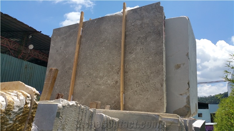 Khaki Grey Marble Slabs