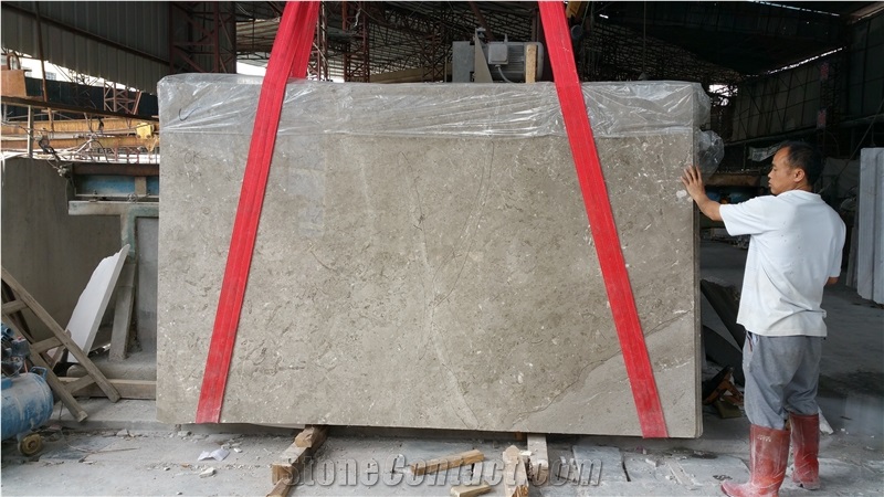 Khaki Grey Marble Slabs