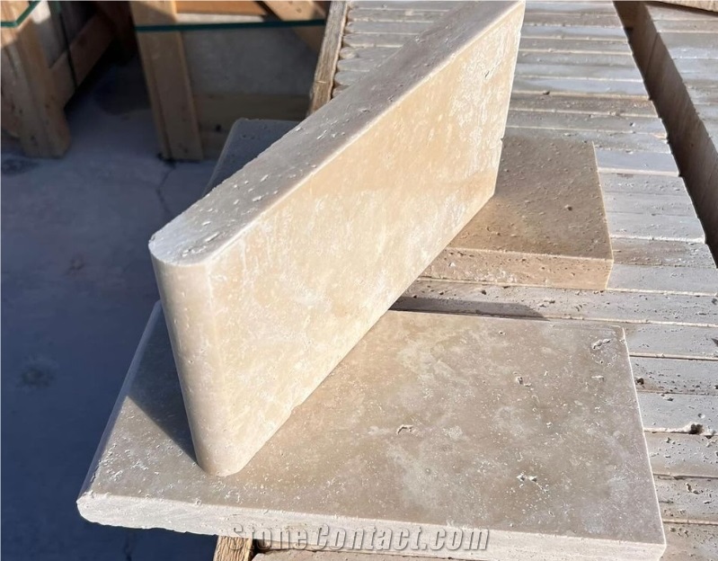 Select Light Travertine Pool Coping