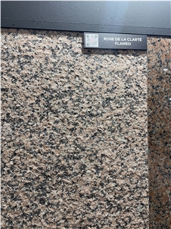 Rose De La Clarte Granite Flamed Slabs