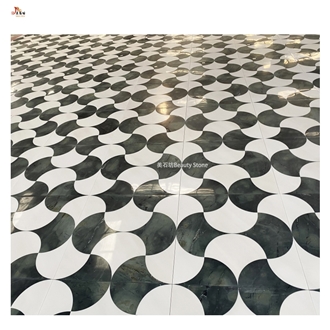Ginkgo Leaf Shape Design Waterjet Floor Pattern