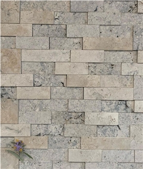 Zebra Travertine Ledge Stone Wall Cladding Panels