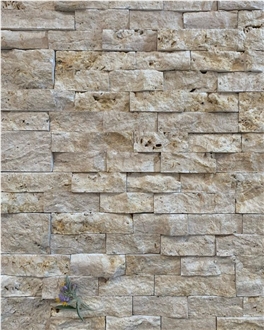 Zebra Travertine Ledge Stone Wall Cladding Panels