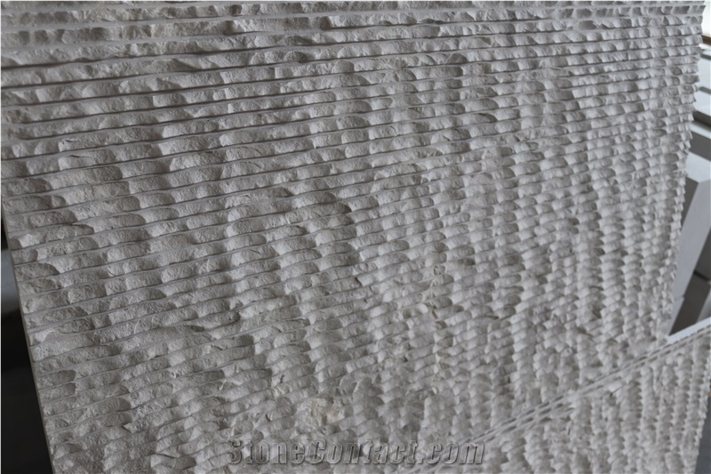 Gohare / Gohara Limestone Cut-Broken & Brushed Wall Tiles