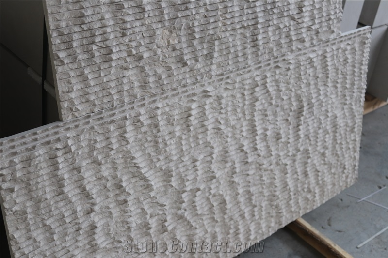 Gohare / Gohara Limestone Cut-Broken & Brushed Wall Tiles