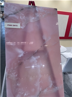 Jade Flower Pink Onyx Polished Slabs