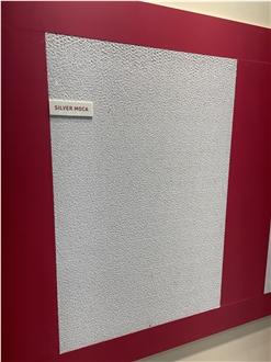 Moca Silver Limestone Bush-Hammered And Brushed Tiles