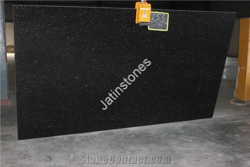 Black Galaxy Granite Tile & Slabs