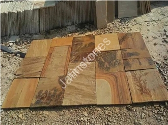 Mint Fossil Sandstone Slabs & Tile