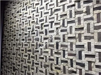 Split Face Mosaic Pattern Wall Tiles