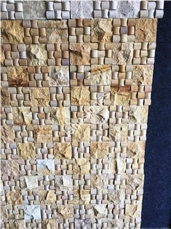 Split Face Mosaic Pattern Wall Tiles