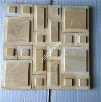Split Face Mosaic Pattern Wall Tiles