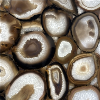 Brown Agate Semiprecious Stone