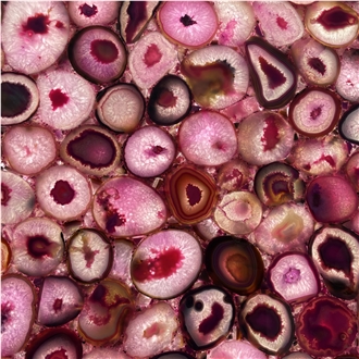 Magenta Agate Semiprecious Stone