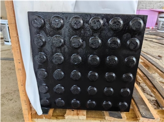 Raven Black Basalt Tactile Pavers