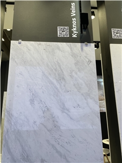 Kyknos White Vein Marble Slabs