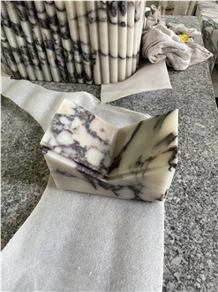 Calacatta Viola Solid Marble Bookend