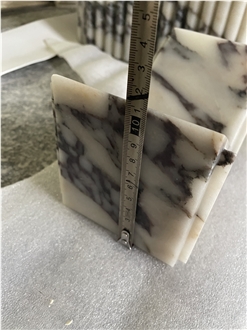 Calacatta Viola Solid Marble Bookend