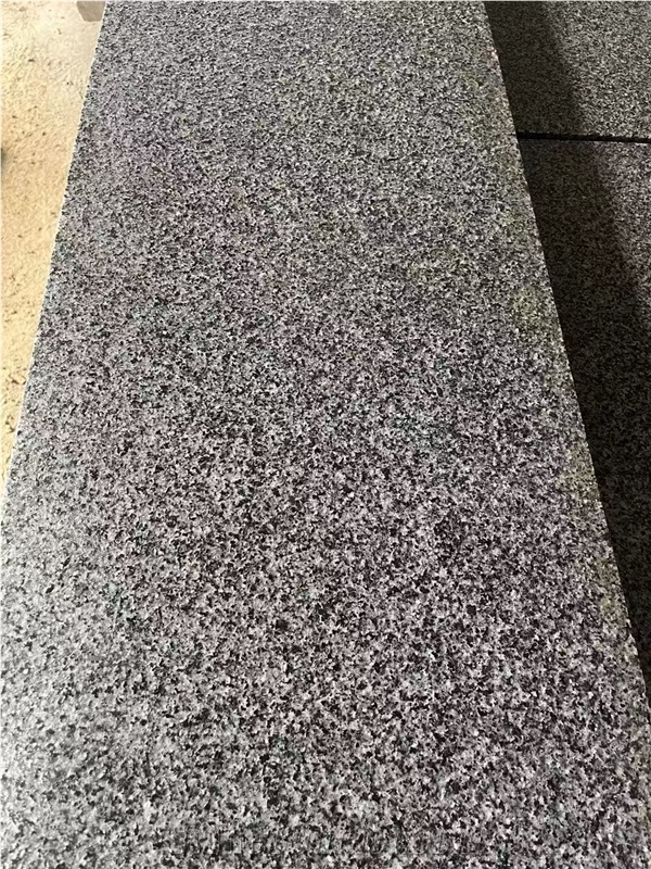 Flamed Cambodian Black Granite, Black Sesame Granite Slabs from