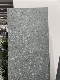 Vert De Glacier Stone Brushed And Leathered Antiquated Slabs