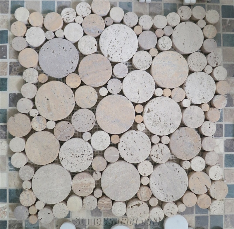 Colorful Penny Mosaic Tiless