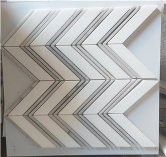 Crystal White Mosaic Tiles