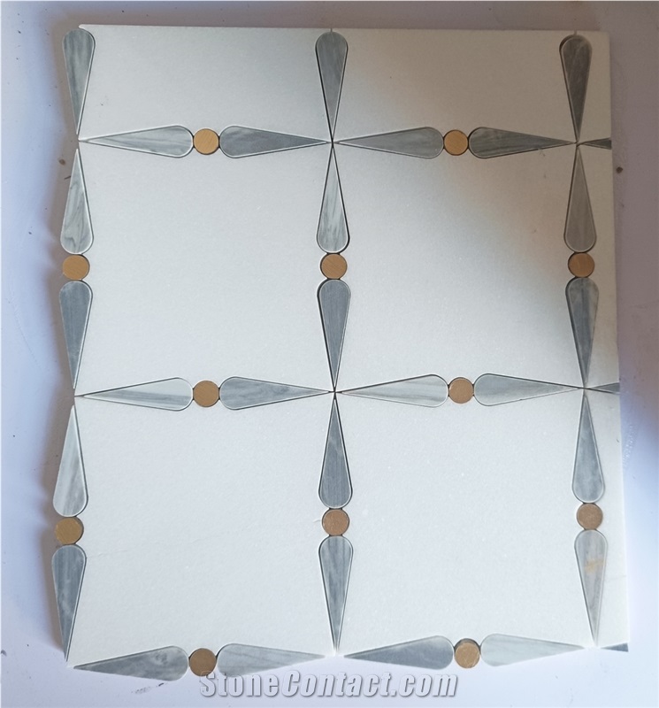 Crystal White  Mosaic Tiles
