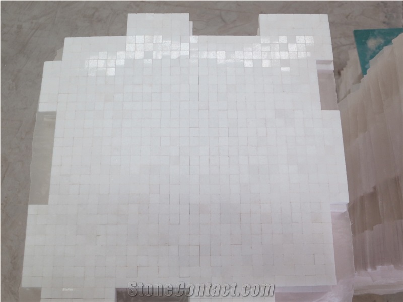 Crystal White  Mosaic Tiles