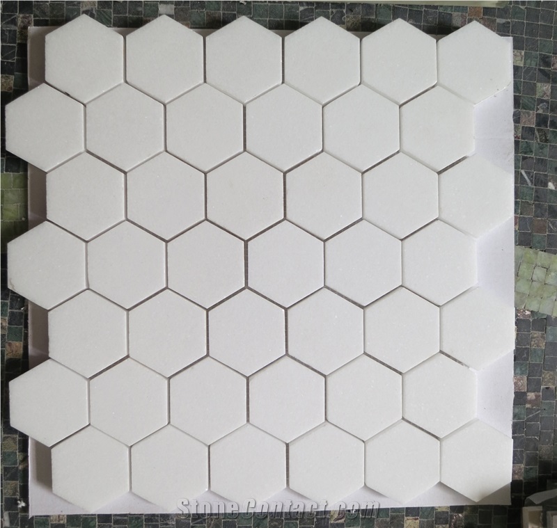 Crystal White  Mosaic Tiles
