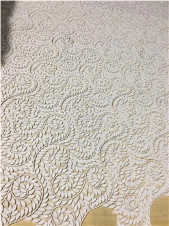 White Marble Mosaic Pattern