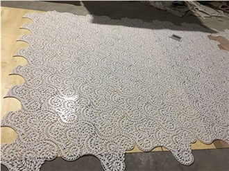 White Marble Mosaic Pattern