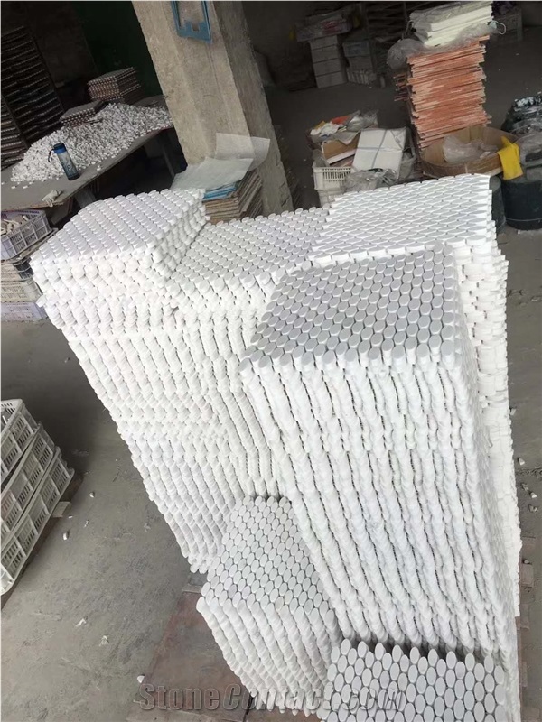 White Marble Mosaic Tiles