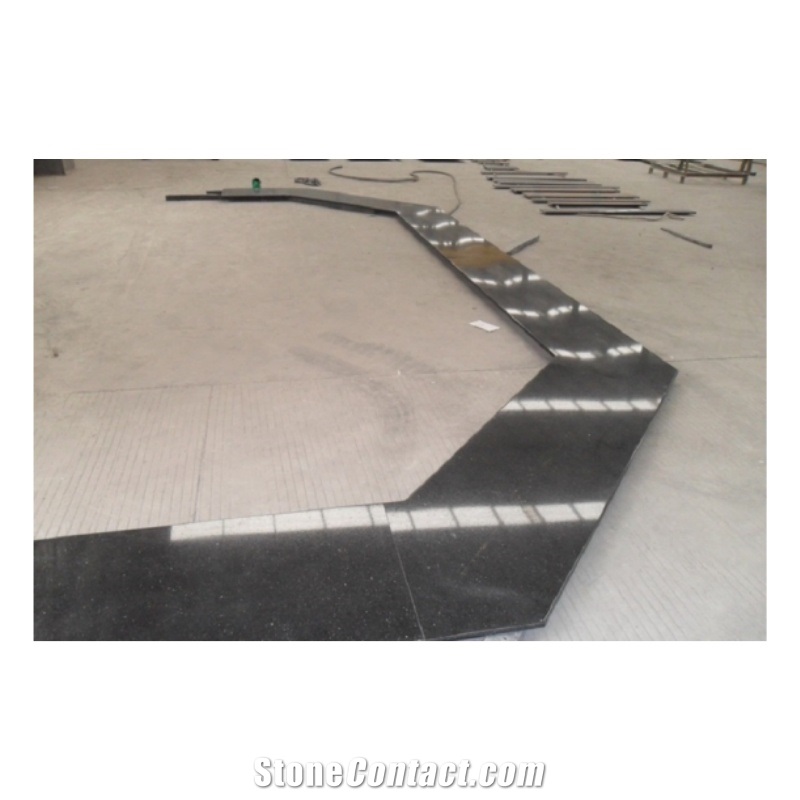 Black Galaxy Granite Peninsula Kitchen Countertops