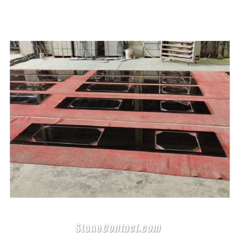 Black Galaxy Granite Peninsula Kitchen Countertops