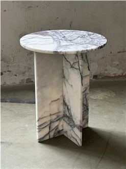 HRST Custom Milas Lilac Marble Furniture On Sale