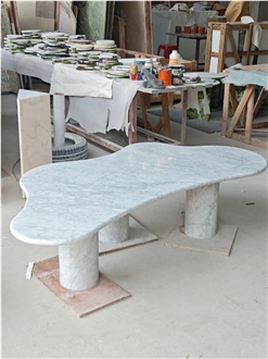 White Carrara Marble Furniture Stone Tables On Sale