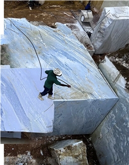 Blue Calcite Marble Quarry
