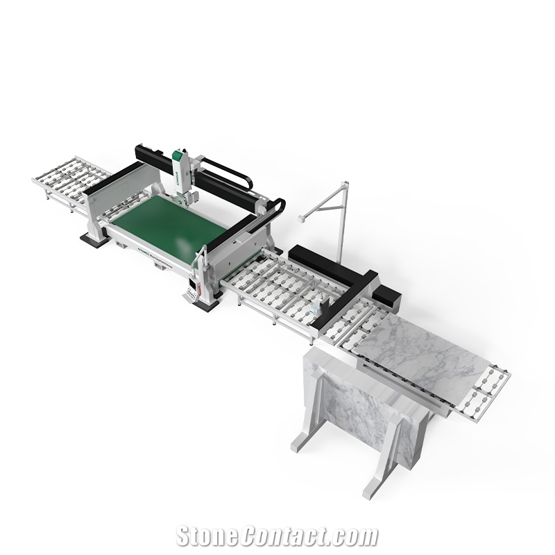 Latest 5 Axis CNC Marble Stone Bridge Saw Machine Assembly Line