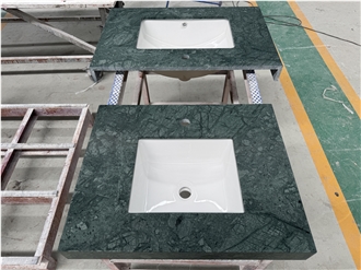 Verde Guatemala Marble  Hotel Bath Tops