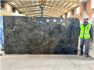 Iran Black & Gold Marble Slabs - DRAGONA Shebhe Emperador Marble