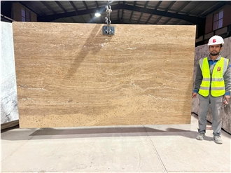 Iran Brown Travertine Slabs - Noce Travertine