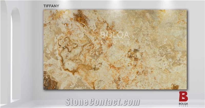 Iran Gold Onyx Slabs - TIFFANY Onyx - Natanz Onyx