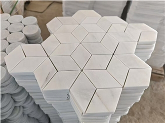 Carrara White Marble Mosaic Tiles For Wall And Floor