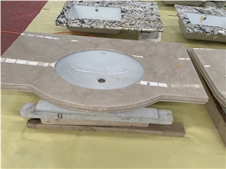 Saana Beige Marble Residential Bath Tops
