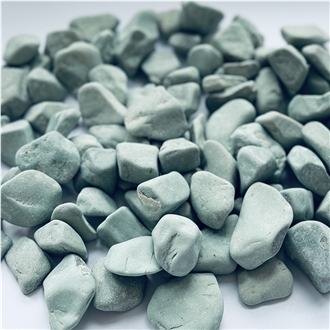 China Green Natural Marble Crushed Stone For Garden