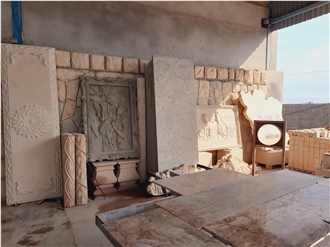 ST Stone Wall Relief High Relief