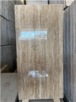 Beige Travertine Polished Tiles