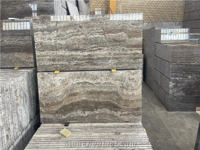 Titanium Travertine Tiles