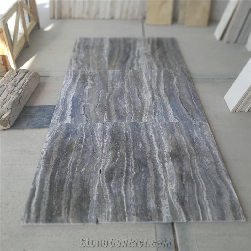 Titanium Travertine Tiles